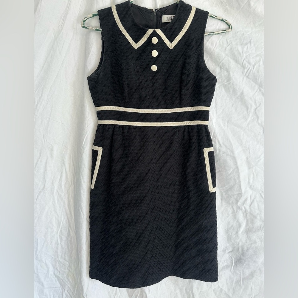Tibi luxury brand- vintage Black and White Women's Dress size 2 - Picture 2 of 6